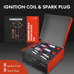 8x Ignition Coil & 8x Iridium Spark Plug for BMW 545i E60 (2004-2010)