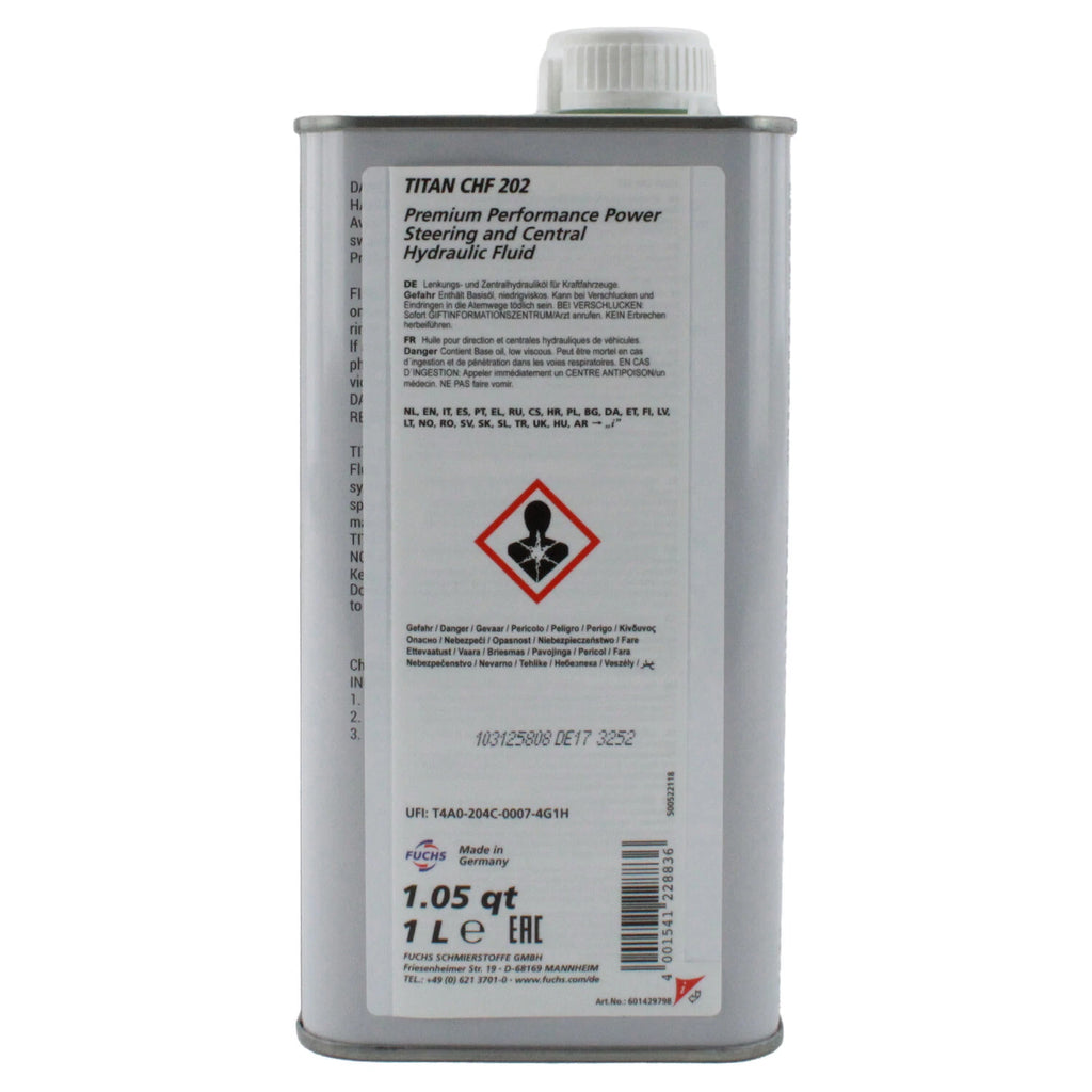 Fuchs TITAN CHF 202 Hydraulic Fluid 1L for Audi VW Porsche Volvo Hyundai