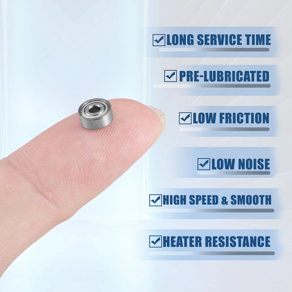 10 Pcs MR62ZZ Deep Groove Ball Bearings for Cars (Various Models)
