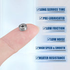 10 Pcs MR62ZZ Deep Groove Ball Bearings for Cars (Various Models)