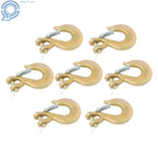 Set of 8 Clevis Slip Hooks w/ Latch for Flatbed Truck Trailer