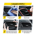 Set of 4 Carbon Fiber Dashboard Air Vent Outlet Cover Trim for Honda Accord (2018–2022)