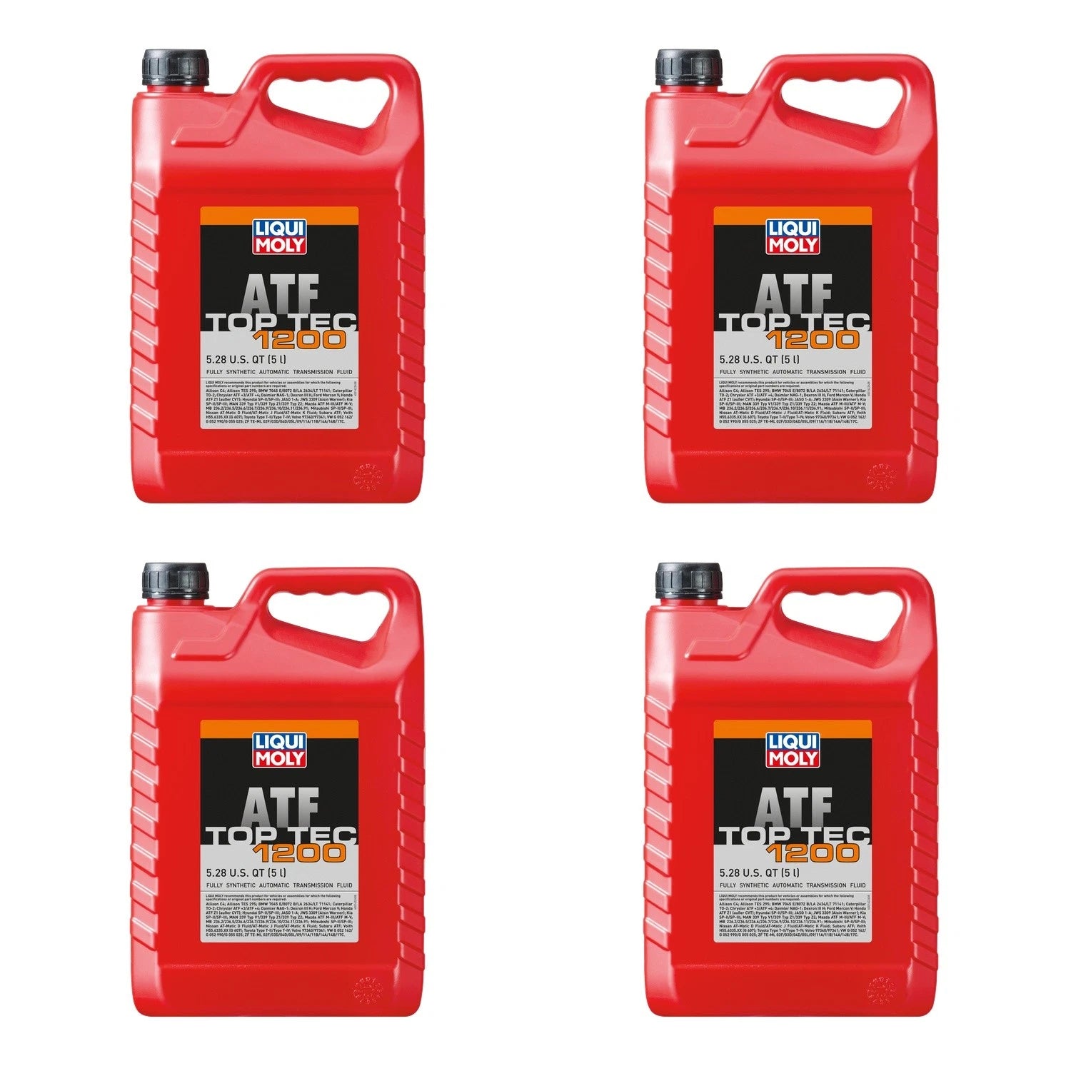 Set of 4 Liqui Moly Top Tec ATF 1200 Automatic Transmission Fluid (20L)
