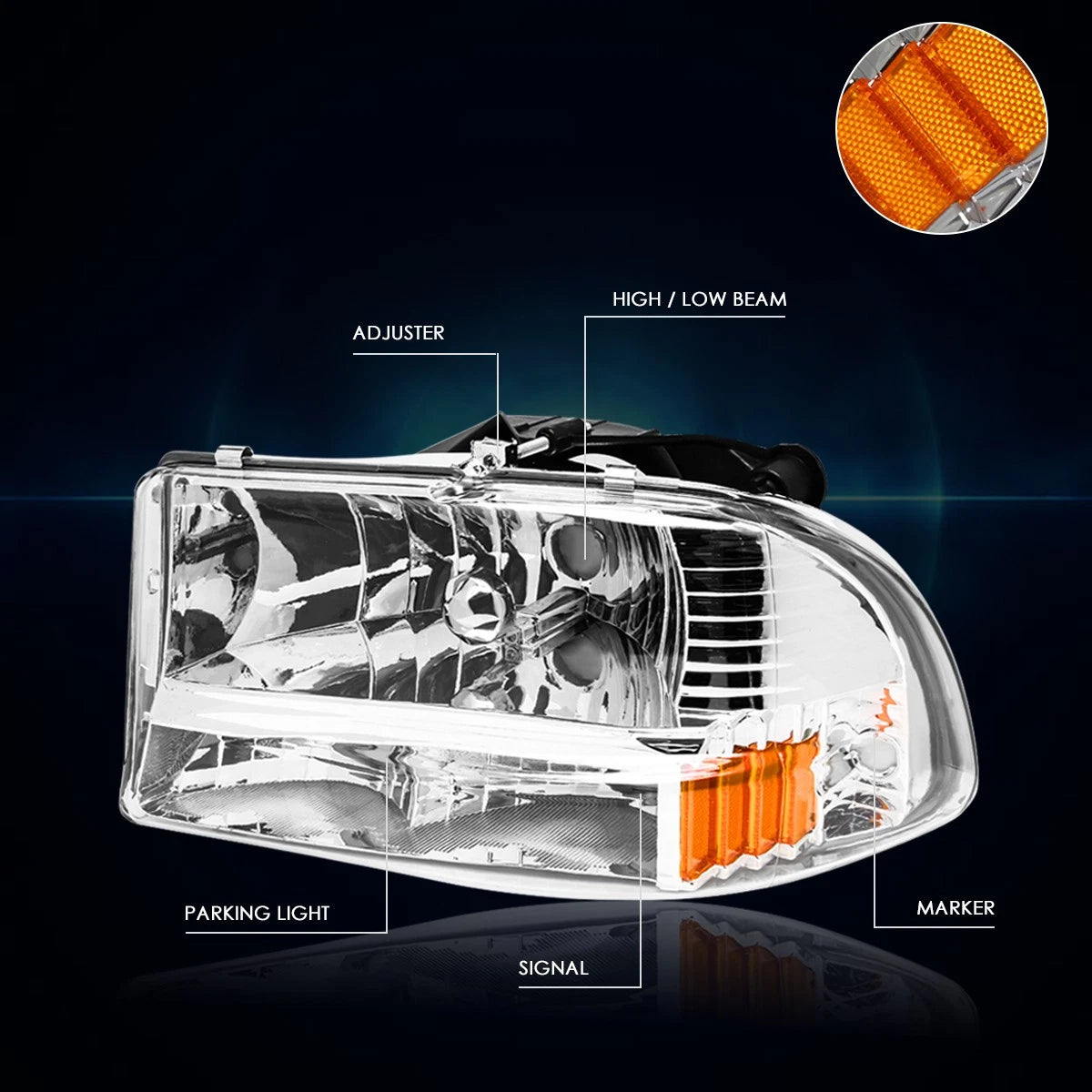 Full LED Third Tail Brake Light for Ford Flex (2012–2018) Chrome