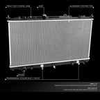 OE Style Aluminum Core Radiator for Mazda 6 3.7L (2011–2013) DPI 13390