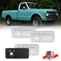 4X Clear Front & Rear Side Marker Lights for Chevrolet GMC C/K Trucks (1968–1972)