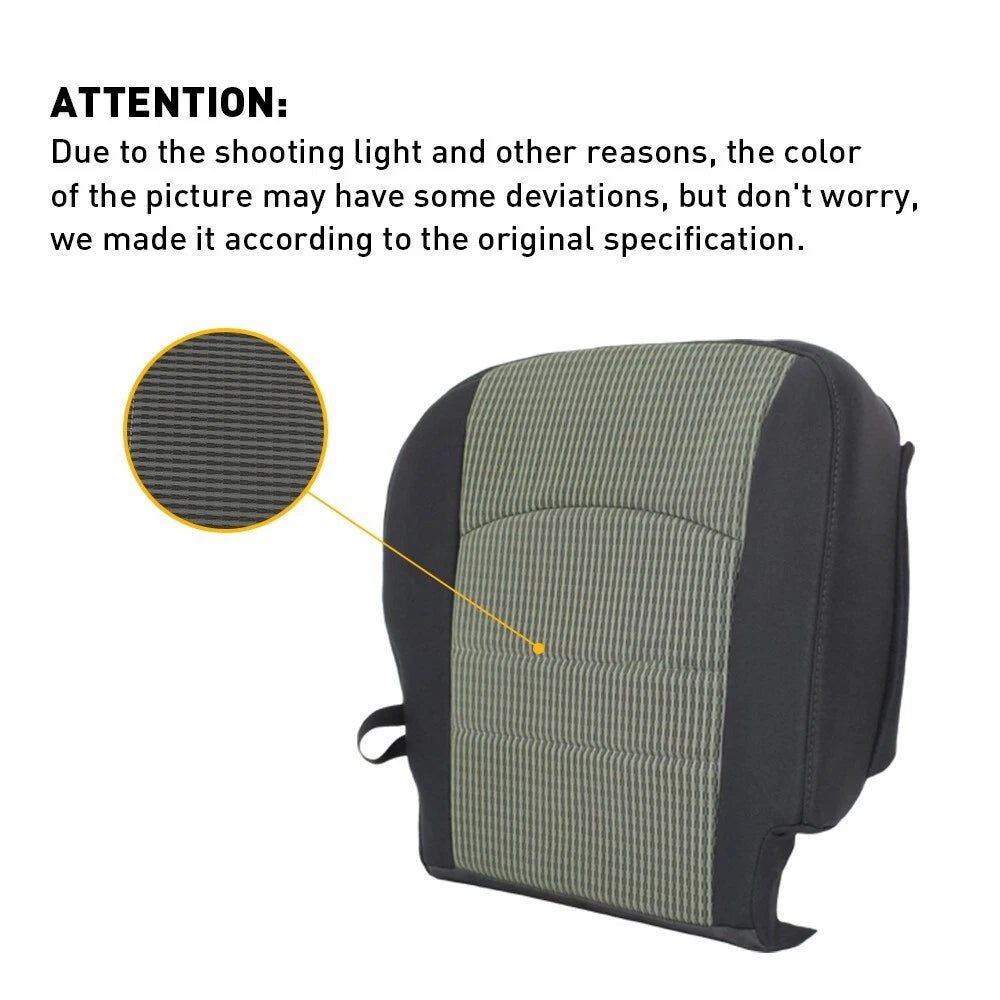 Driver Bottom Cloth Seat Cover for Dodge Ram 1500 (2009–2012)
