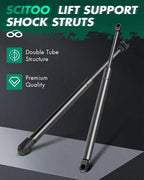 2 Tailgate Hatch + 2 Hood Lift Supports Gas Shocks for Dodge Magnum (2005–2010)