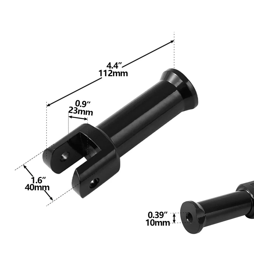 Matte Black Footpegs for Harley Softail (2018-2025)