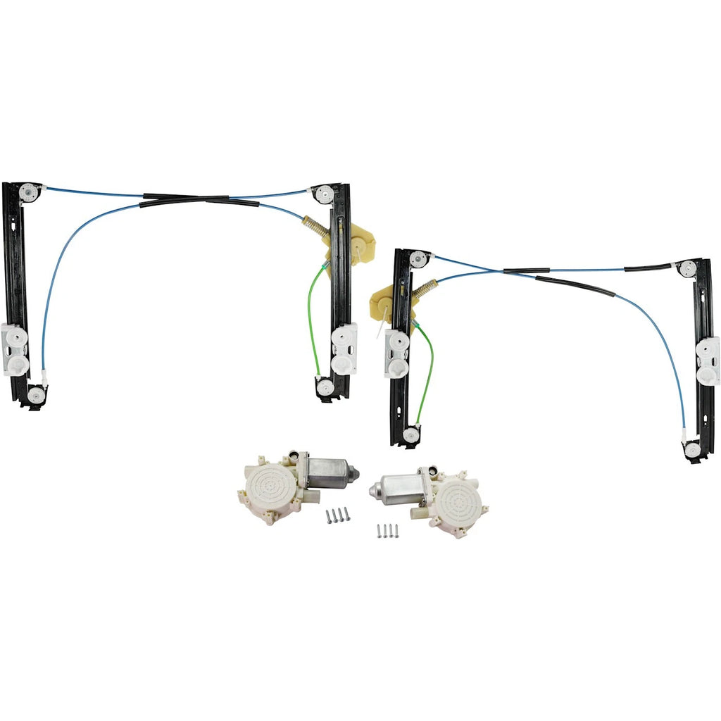 Set of 2 Window Regulators for Mini Cooper (Front Left & Right)
