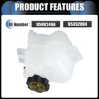 Set of 1 Coolant Expansion Overflow Tank w/ Cap No. 95992466 for Chevrolet Beat (2010–2019)