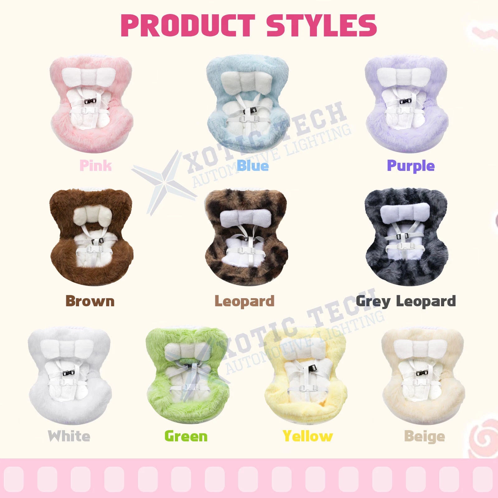 Air Vent Safety Seat Accessory for Plush Dolls for Yellow Mini (-)