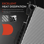 Radiator for Genesis G70, Kia Stinger V6 3.3L (2018–2023)