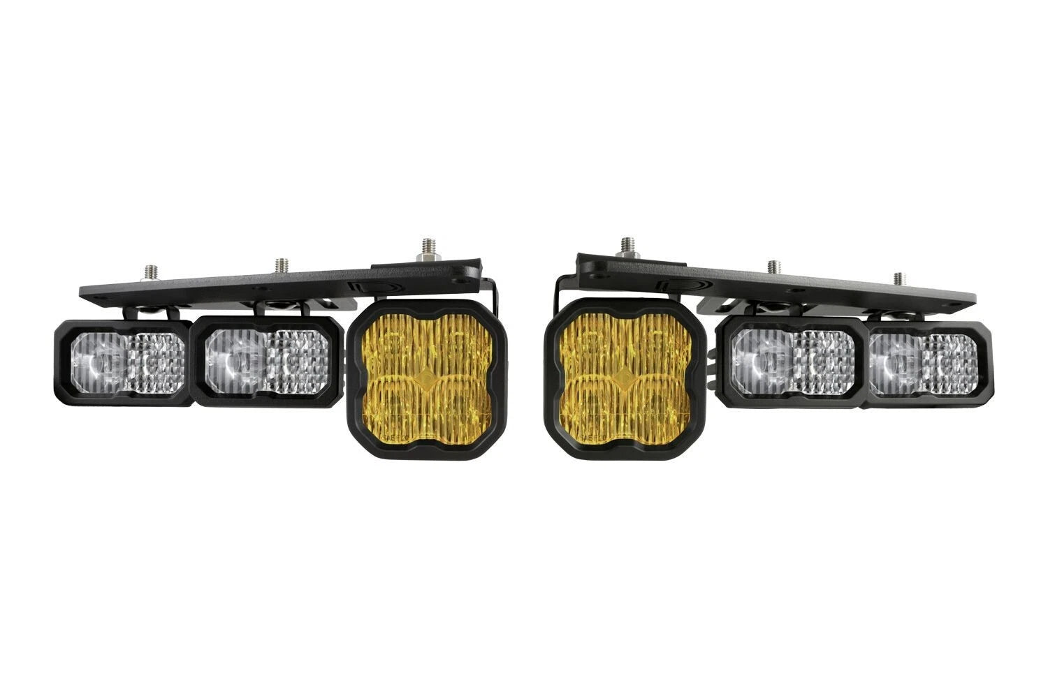 Diode Dynamics Yellow Pro Fog Pocket Kit for 2021–2025 Ford Bronco