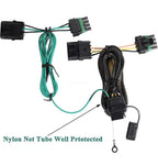 4 Pin Flat Output Trailer Hitch Wiring Harness for Jeep Wrangler (1991–1997) 55356