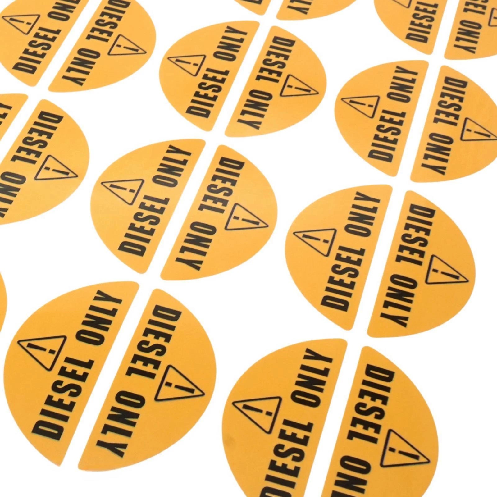 Diesel Only Sticker for Gas Cap (Yellow) - Diesel Label Fuel Caps
