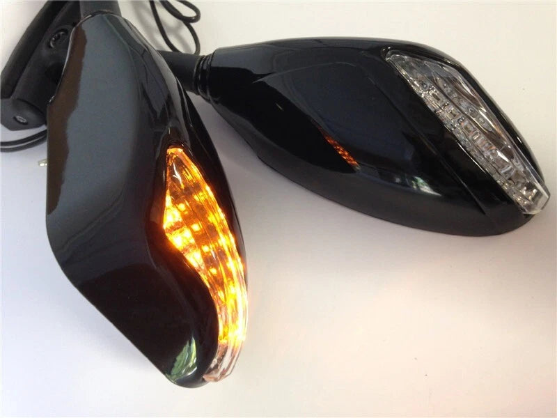 Yellow LED Turn Signal Mirror for Triumph Daytona 675R 600 650 (2013–2018)