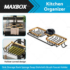 2X Kitchen Sink Rack Organizer Drain Basket Holder for Kitchen