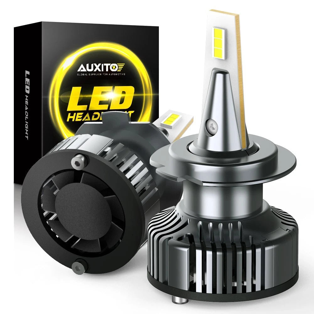2X LED Headlight Bulbs for H7 Vehicles (6500K)