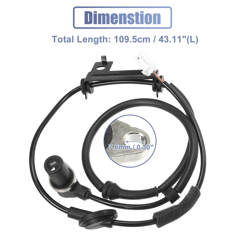 Rear Left ABS Wheel Speed Sensor No. 95650-26000 for Hyundai Santa Fe (2001–2006)