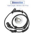 Rear Left ABS Wheel Speed Sensor No. 95650-26000 for Hyundai Santa Fe (2001–2006)