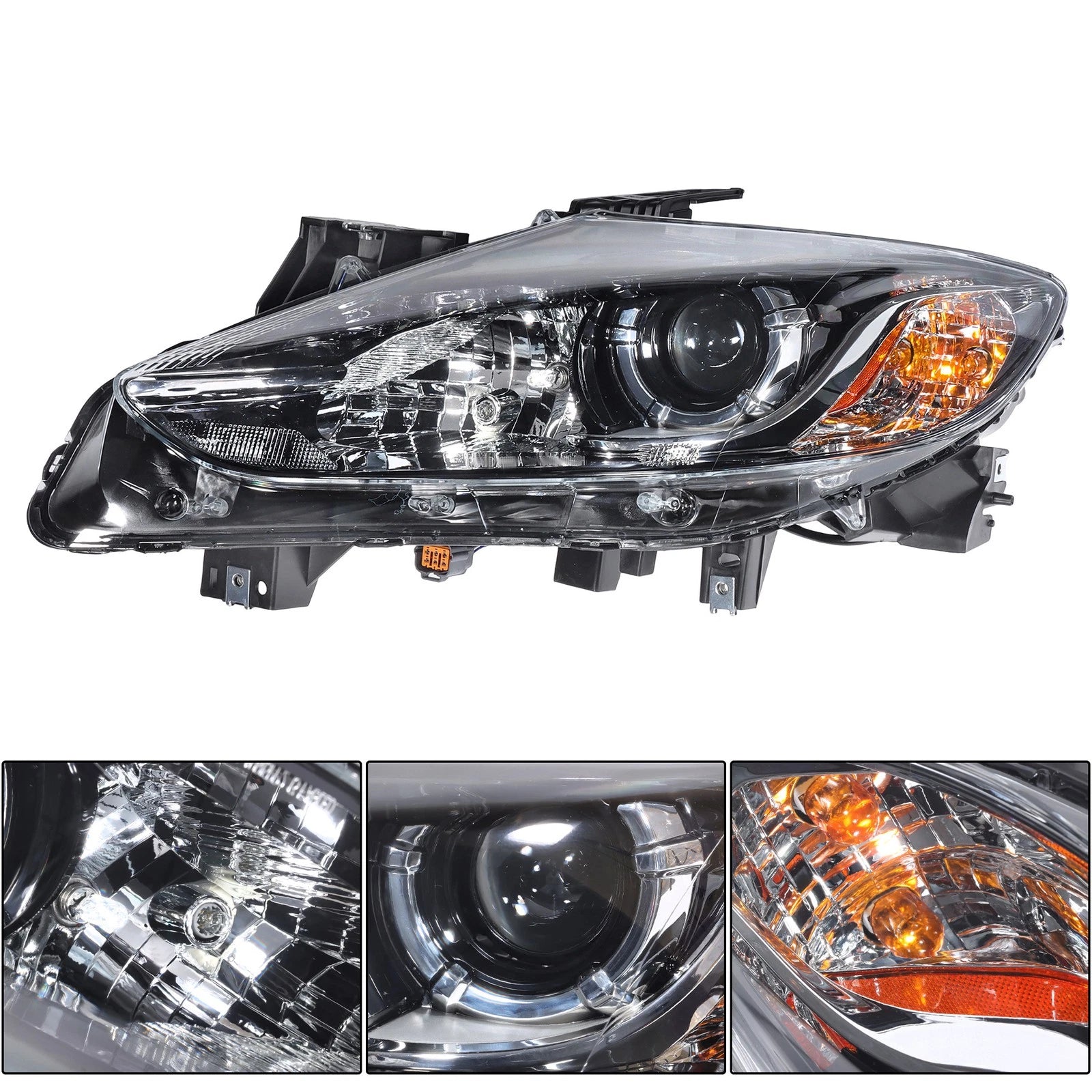 Clear Left Headlight Assembly Projector for Mazda CX-9 (2013–2015) Halogen