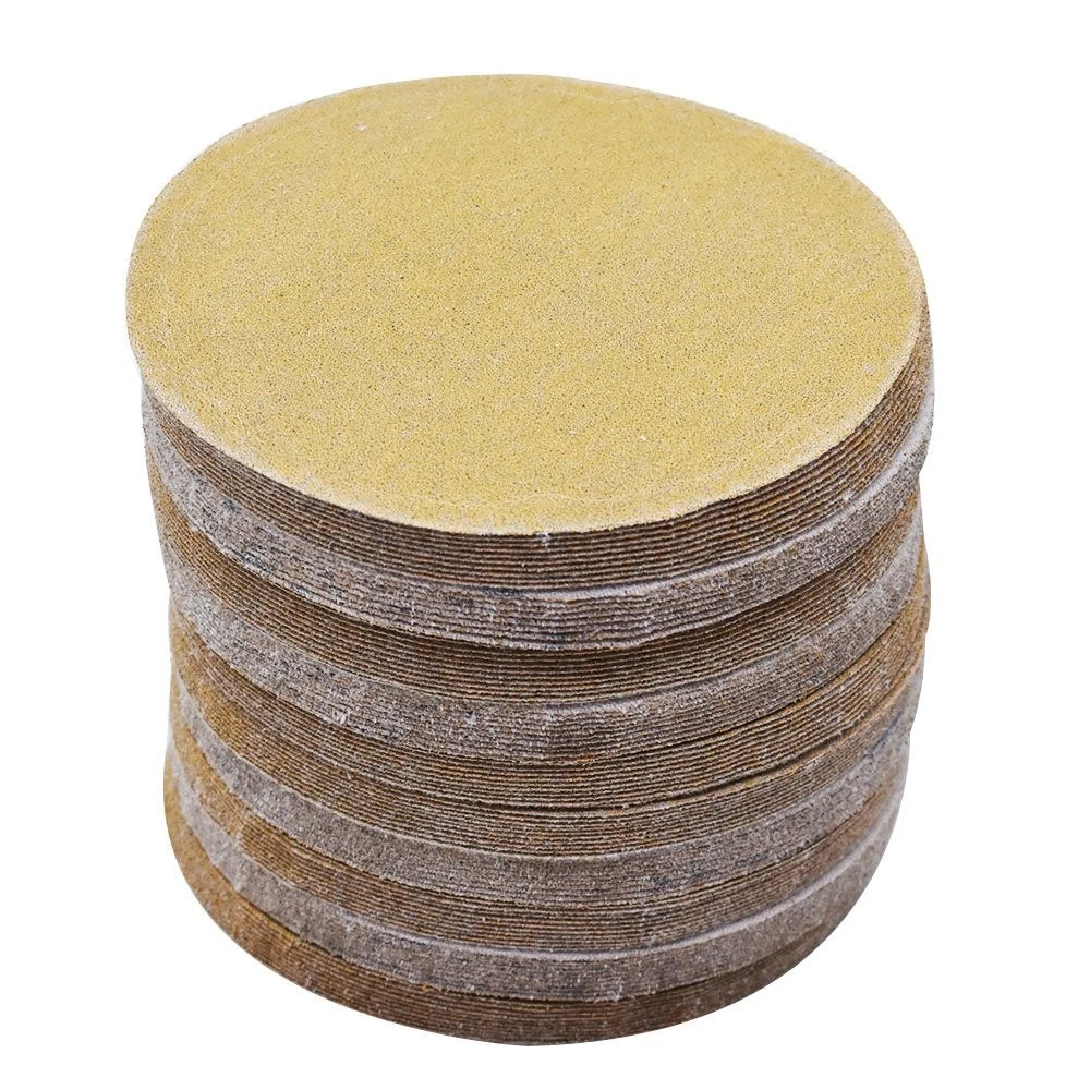 100 Pack Sanding Discs 5 Inch 240 Grit Hook Loop Pads NO-Hole