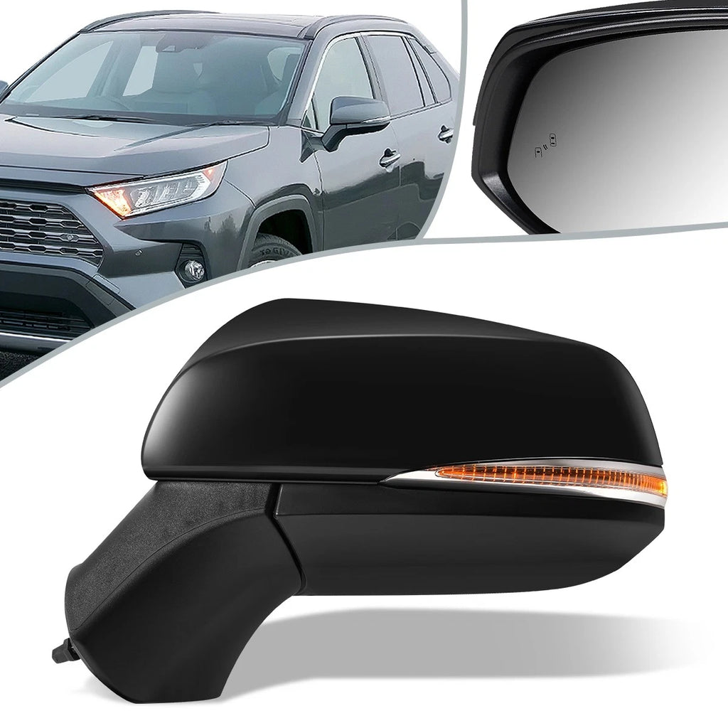 Power Adjust Heated Driver Side Door Mirror Left for Toyota RAV4 (2019–2021) TO1320384