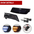 Smoke LED Front Bumper Signal Lights for Jeep Liberty (2005–2007)