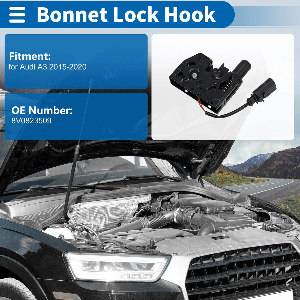 Hood Latch Assembly for Audi A3 (2015–2020) No. 8V0823509
