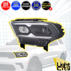 LED Headlight LH for Dodge Durango (2021–2024) - Auto Hi-Beam, Black