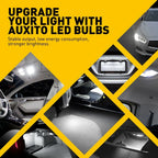 2X T10 LED License Plate Light Bulbs for Various Vehicles (YYYY–YYYY)