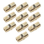 Brass Hex Nipple Fitting for Air and Water Line Connectors (Universal)