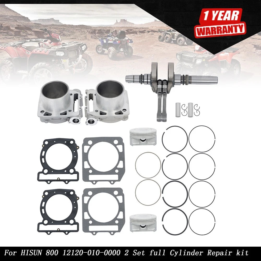 Set of 2 Cylinder Repair Kits for Hisun 800