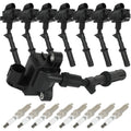 8 Ignition Coils + 8 Spark Plugs for Mercedes Benz CL550 (2011–2014)