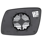 Passenger Side Chrome Heated Door Mirror Glass for Dodge Journey (2009–2014)