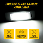 2X LED License Plate Lights for BMW E90 E92 E39 E60 E61 M5 E70