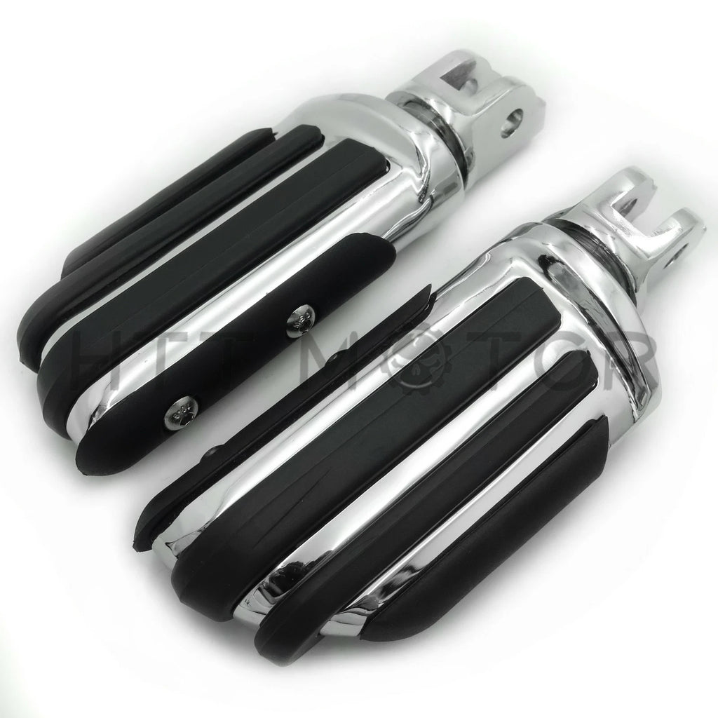 Chrome Rubber Pilot Footpeg for Harley Breakout FXBR / Breakout 114 (2018–2019)