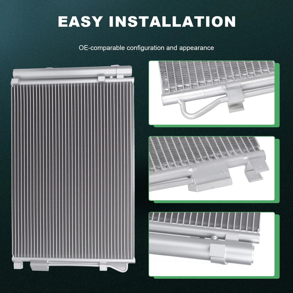 AC Condenser for Hyundai Accent Veloster Kia Rio (2012–2013)