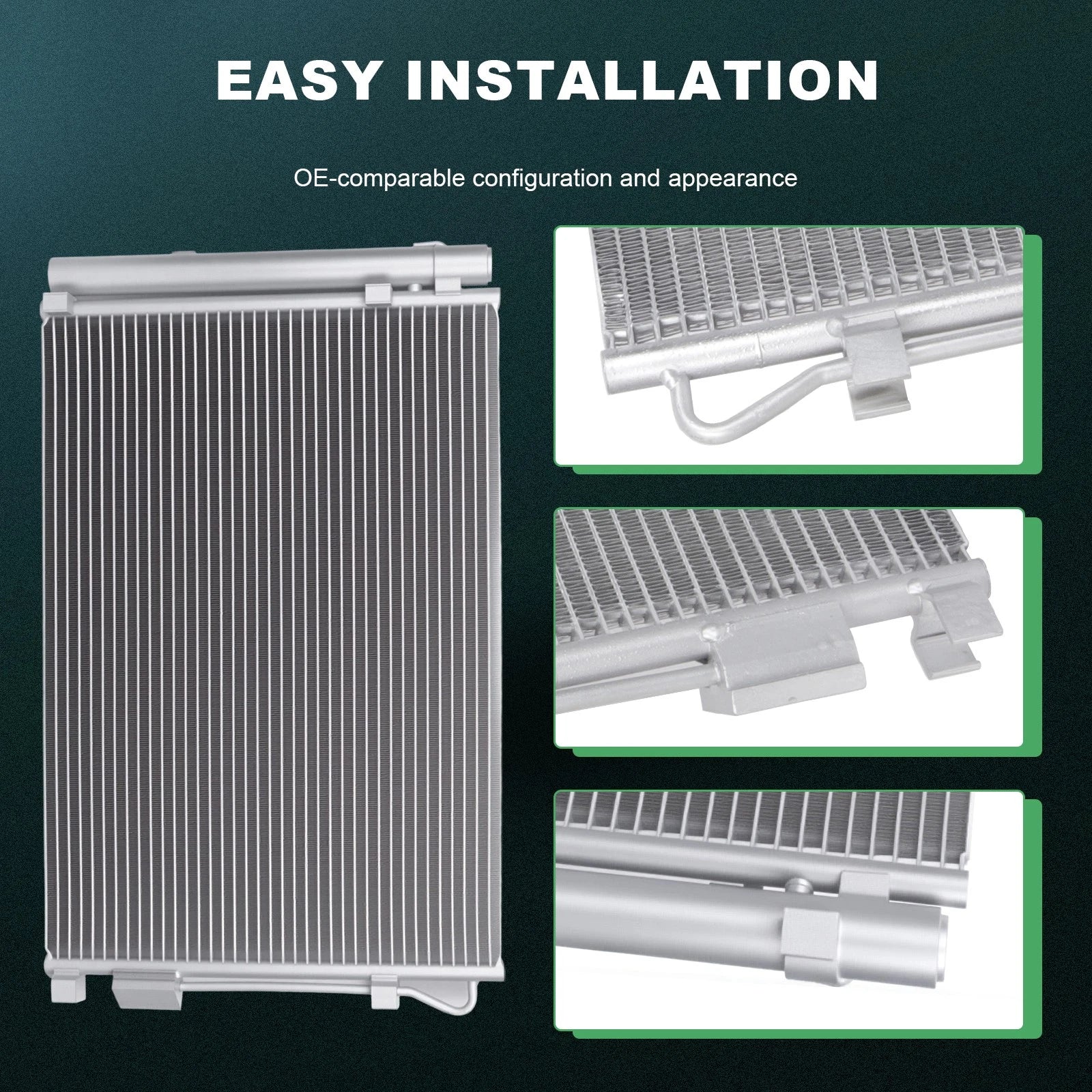 AC Condenser for Hyundai Accent Veloster Kia Rio (2012–2013)