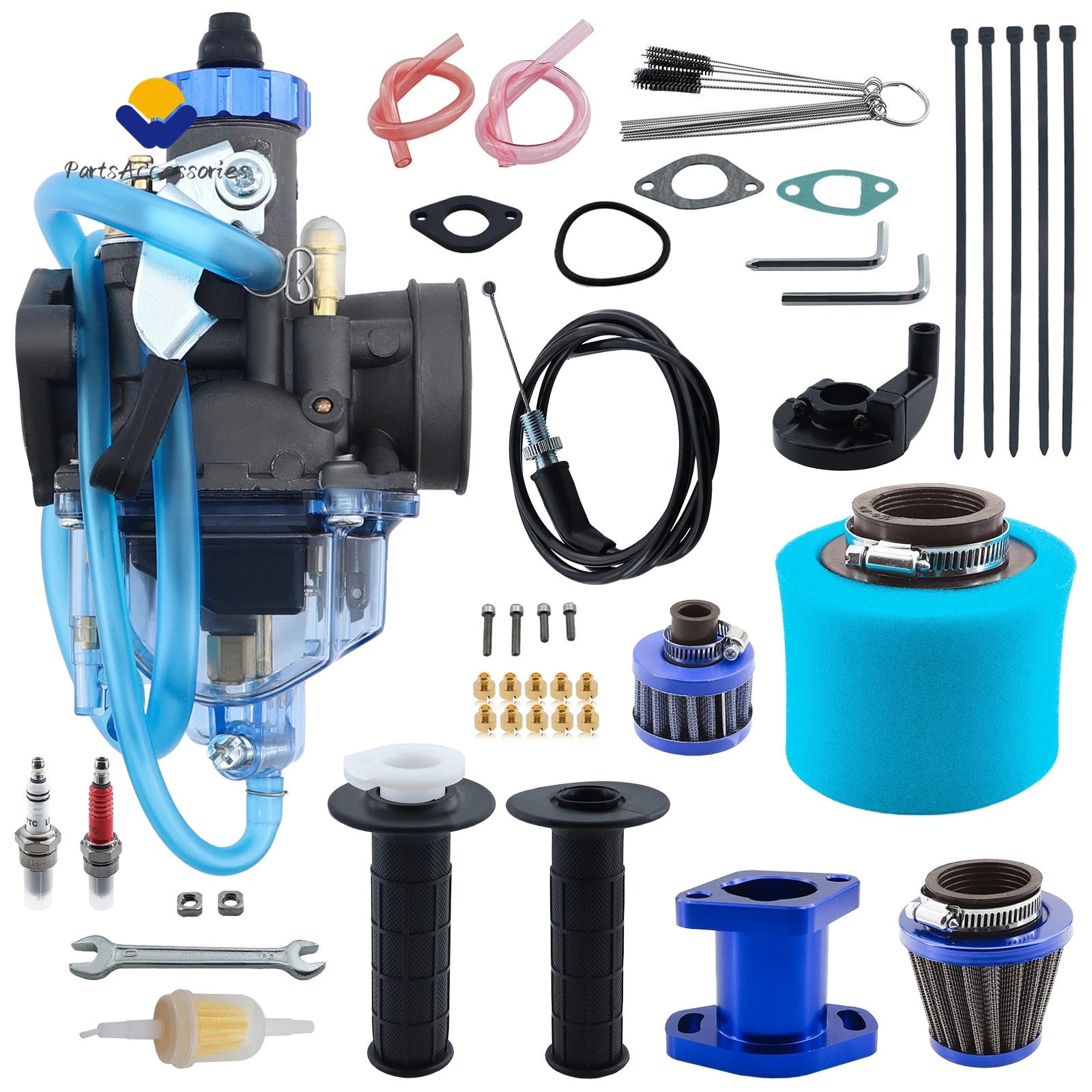 VM22 Carburetor Throttle Cable Jet Kit for 212cc GX160 CT200U BT200X (2010–2023)