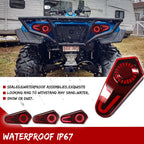 2X Red Lens LED Tail Lights for Polaris Sportsman 500 570 800 850 1000 (2009–2022)