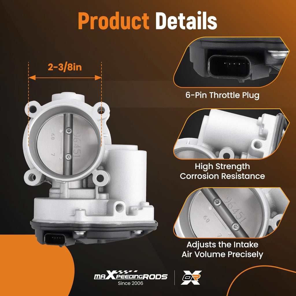 Throttle Body for Mercury Mariner, Ford Fusion 2.0 2.5 3.0L (2009–2018) DS7Z9E926D