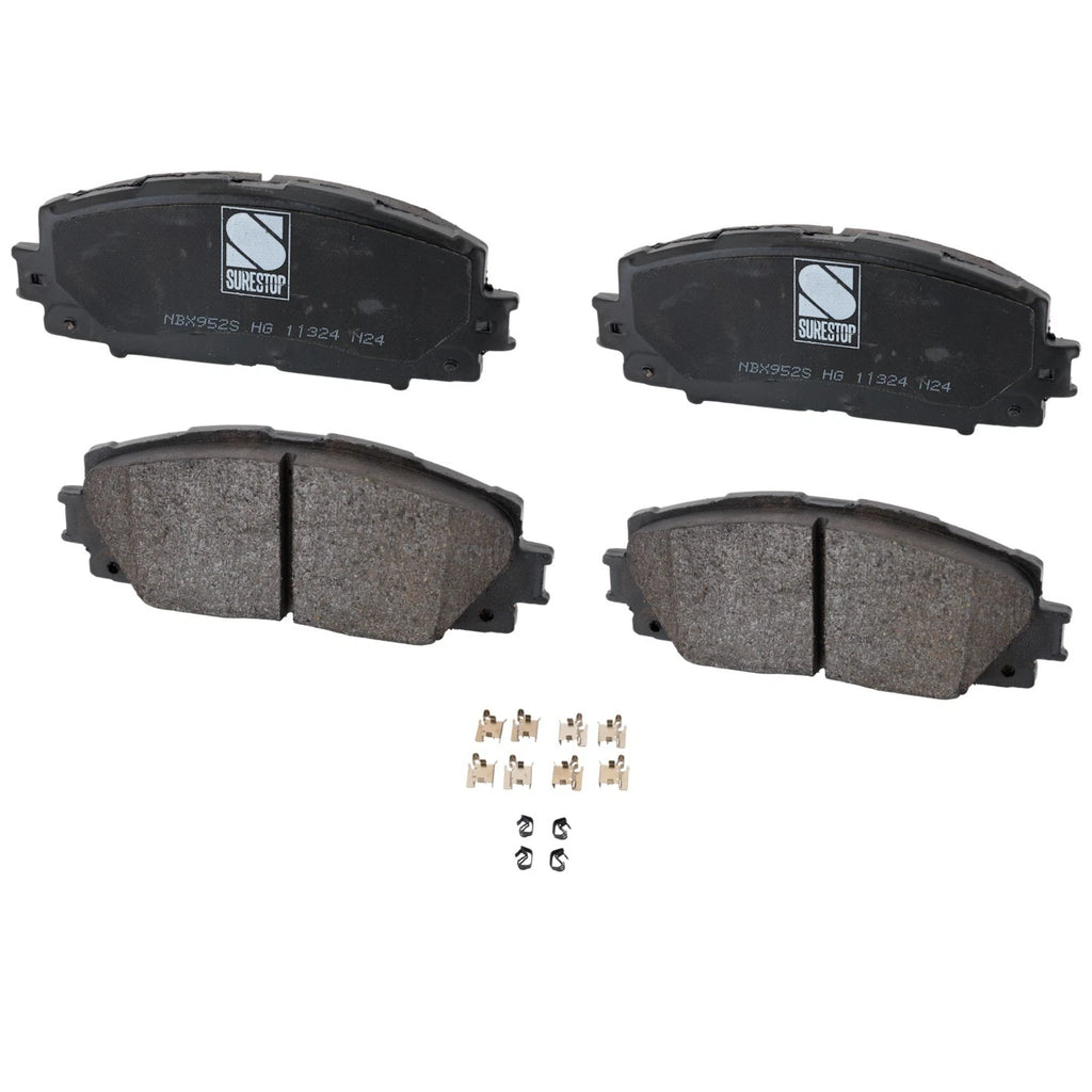 Front Brake Disc Rotors and Pads Kit for Lexus CT200h, Toyota Prius Plug-In