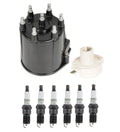 Distributor Rotor Cap & .060" Spark Plugs Kit for Chevy G30 (1985–1995)