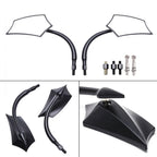 2X Rearview Mirrors for Harley-Davidson Street Glide, Yamaha Virago