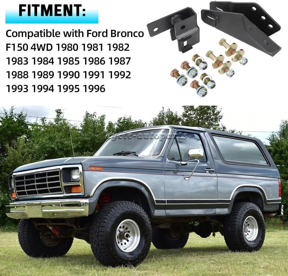 2-3.5" Lift Kit Axle Pivot Drop Bracket for Bronco F150 4WD (1980–1996)