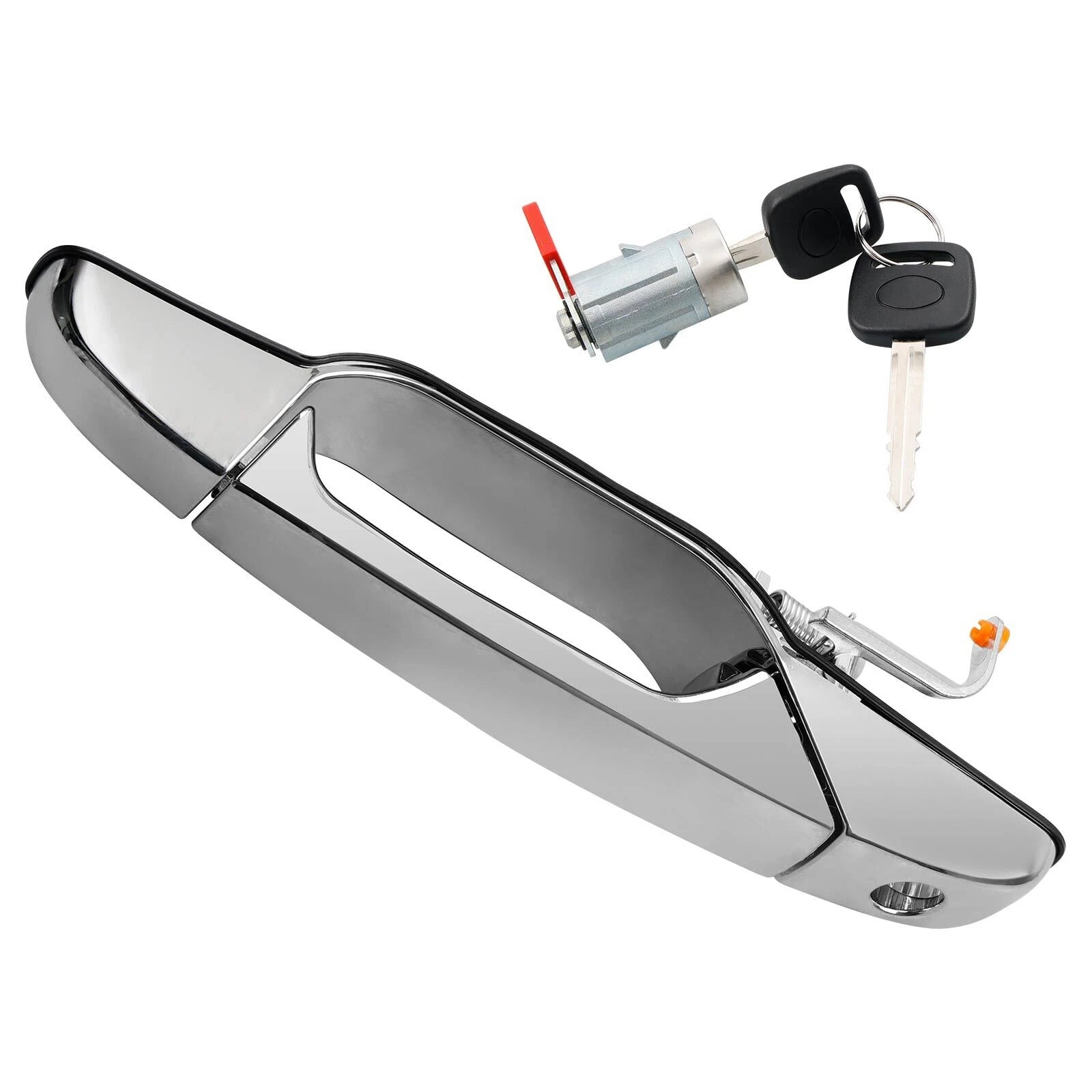 Exterior Door Handle Driver Side w/ Lock Cylinder for Chevy GMC Cadillac (2007–2013)