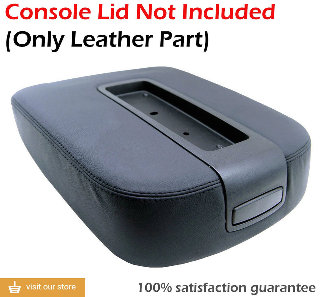 Console Armrest Cover for Chevy Tahoe Suburban (2007–2013) Black PVC Leather