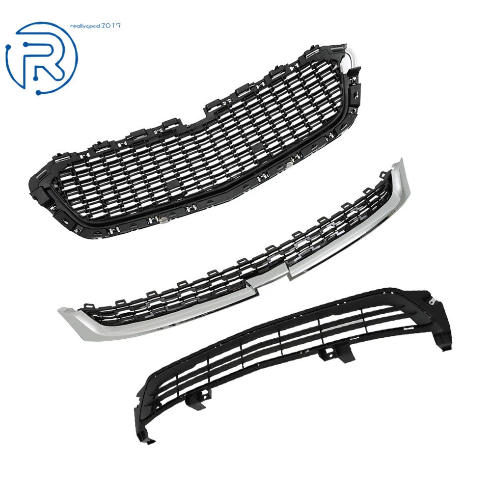 Set of 3 Mesh Grilles for Chevy Malibu (2014-2016)